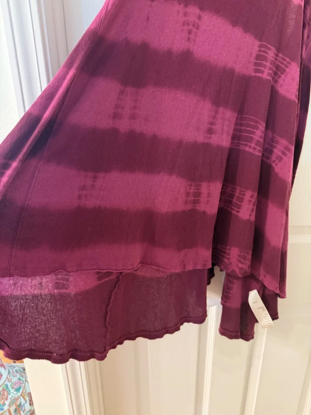 Free People We The Free Tie Dye Tunic Dress Wine/Pink Size Large